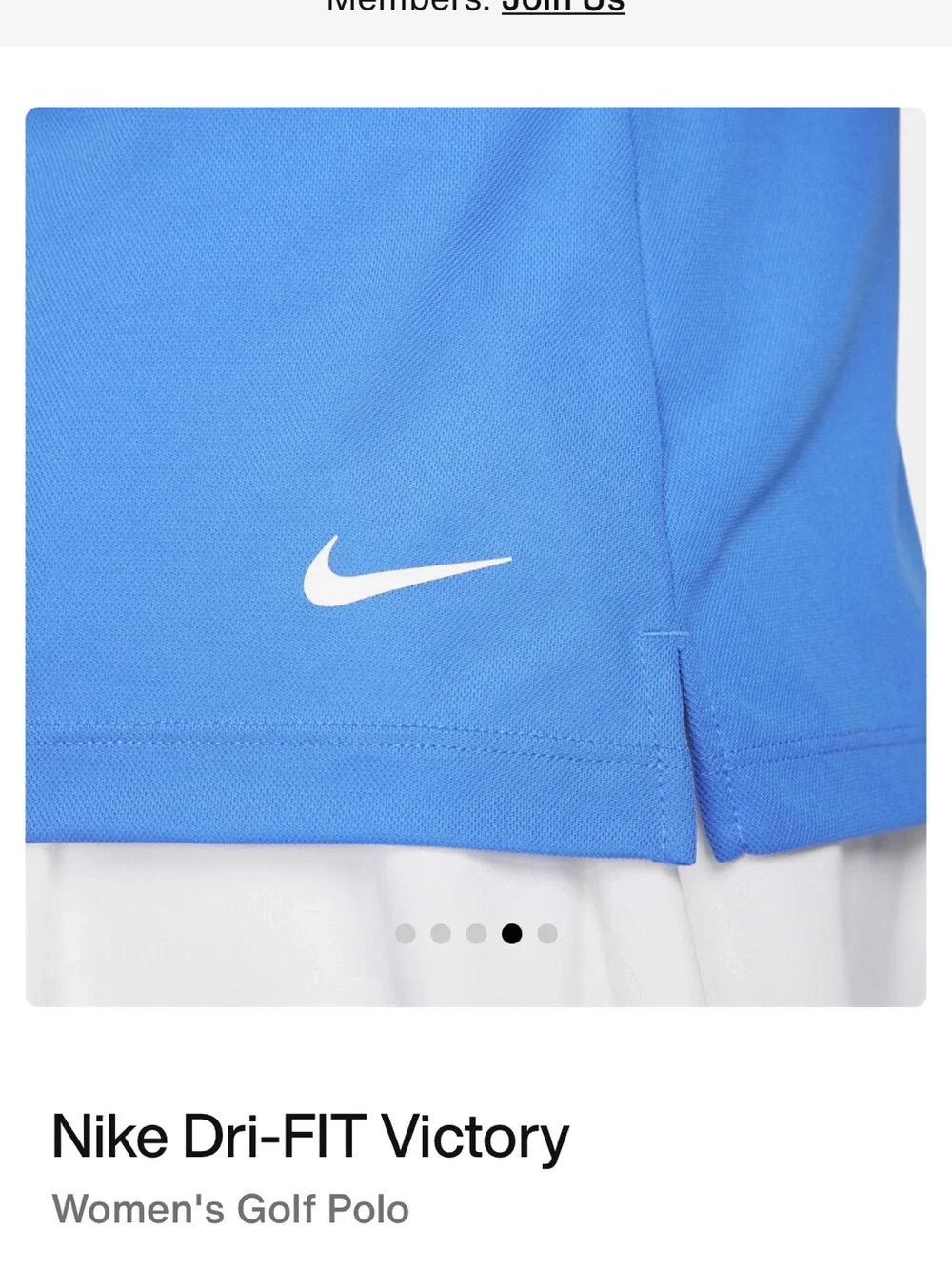 Nike Women's Short Sleeve Polo in Bright Blue